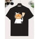 thumbnail image 1 of Halloween T-shirt - Cotton T-Shirt for Boys, Creative Casual Short Sleeve Top, Lightweight and Comfortable Summer Wear for Kids, 1 of 6