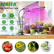 Grow Lights for Indoor Plants Full Spectrum Plant Growing Lamp Clip-on Desk LED 60-Bulb 3 Modes with Timing Function
