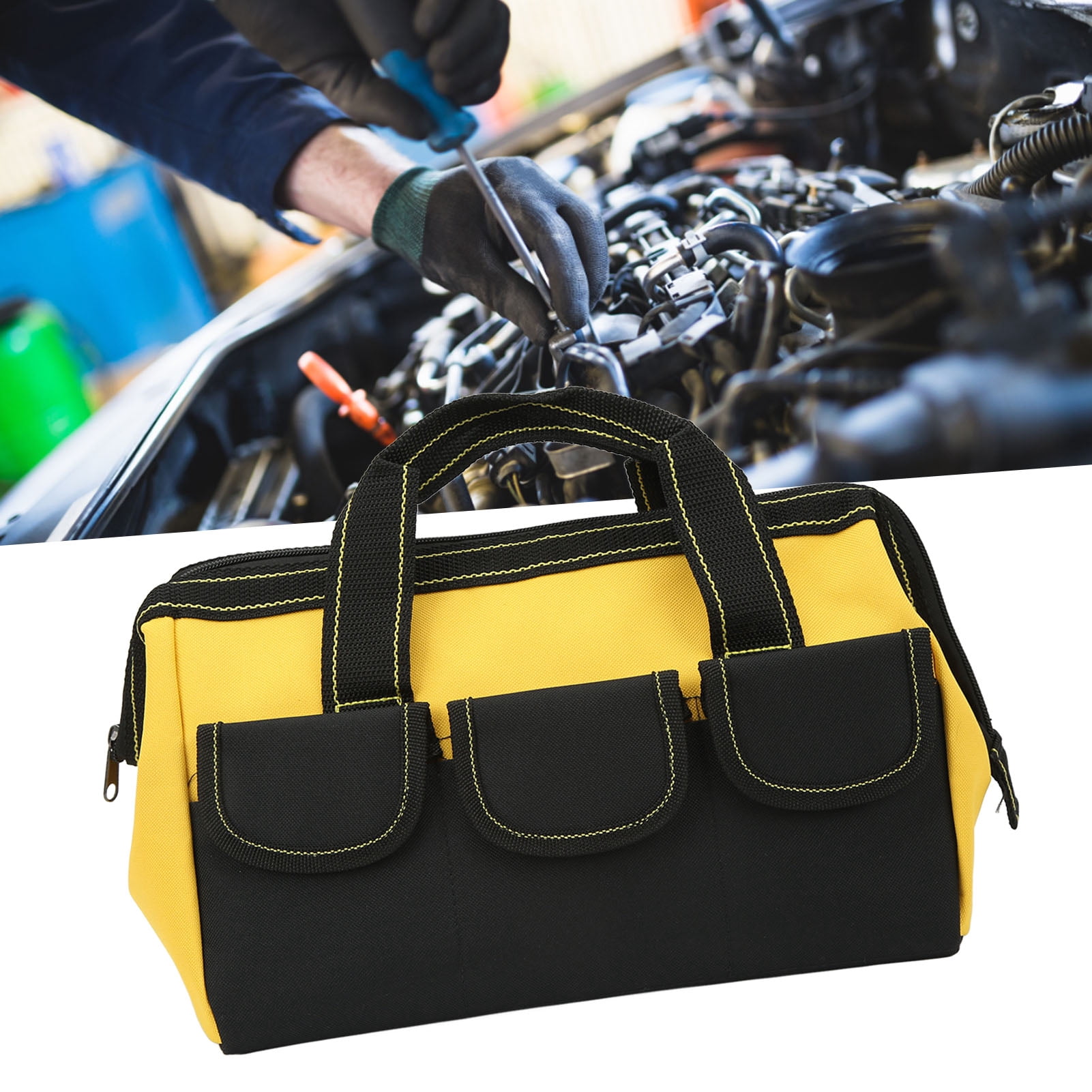 Sac Outils Carhartt Onsite, Sac De Rangement D'outils Durable Et R Sistant Leau Poids Lourd Avec Base Moul E 16 Pouces Marron Carhartt~p123237677