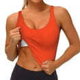 thumbnail image 3 of Balery Orange Pattern Racerback Sports Bras for Women - Padded Seamless High Impact Support for Yoga Gym Workout Fitness-X-Large, 3 of 8