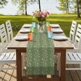thumbnail image 4 of Table Runners 108 Inches Long Dress Scarves, Sage Green Floral Farmhouse Coffee/Dining/Kitchen Table Runner for Living Room, Spring Flowers 13x108 Inch, 4 of 9