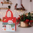 thumbnail image 1 of Bolsa de Regalo Navideña No Tejida, Negra, Reutilizable, de 23 X 22 Cm, con Asa Resistente | Bolsa Pequeña para Envolver Dulces Navideños | Almacenamiento Multiusos para Decoración Navideña, 1 of 6