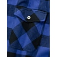 thumbnail image 6 of sogami Sleeveless Plaid Flannel Shirts for Men Casual Button Down Shirt, 6 of 6