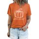 thumbnail image 4 of ABPHQTO Camiseta naranja con gráfico de calabaza de cosecha de otoño para mujer, 4 of 5