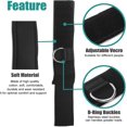 thumbnail image 3 of HAHADAXA Fitness Ankle Straps, Ankle Workout Strap for Gym Machines Exercise, 2 PCS Adjustable Neoprene Padded D-Ring Exercises Belt Band Attachment for Cable Machines Leg Extensions, Abs and, 3 of 7