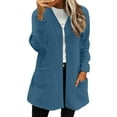 thumbnail image 5 of ZJXFGS Women's Lightweight Cardigan Sweater Women's Fall Fashion Cardigan Sweater Open Front Long Casual Outfits with Pockets Blue XL, 5 of 8