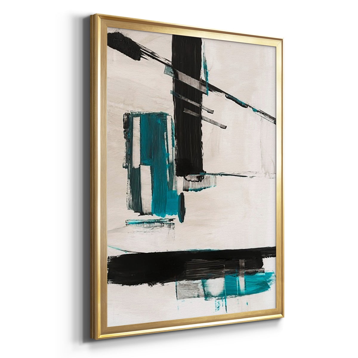 Geometry Notes II Premium Framed Print, in Gold, Black, or Silver - Ready to Hang
