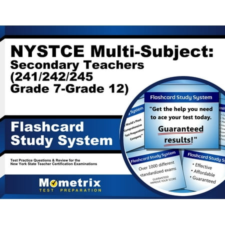 Zoo York Flash - NYSTCE Multi-Subject: Secondary Teachers (241/242/245 Grade 7-Grade 12) Flashcard Study System: NYSTCE Test Practice Questions & Exam Review for the New York State Teacher Certification Examinations