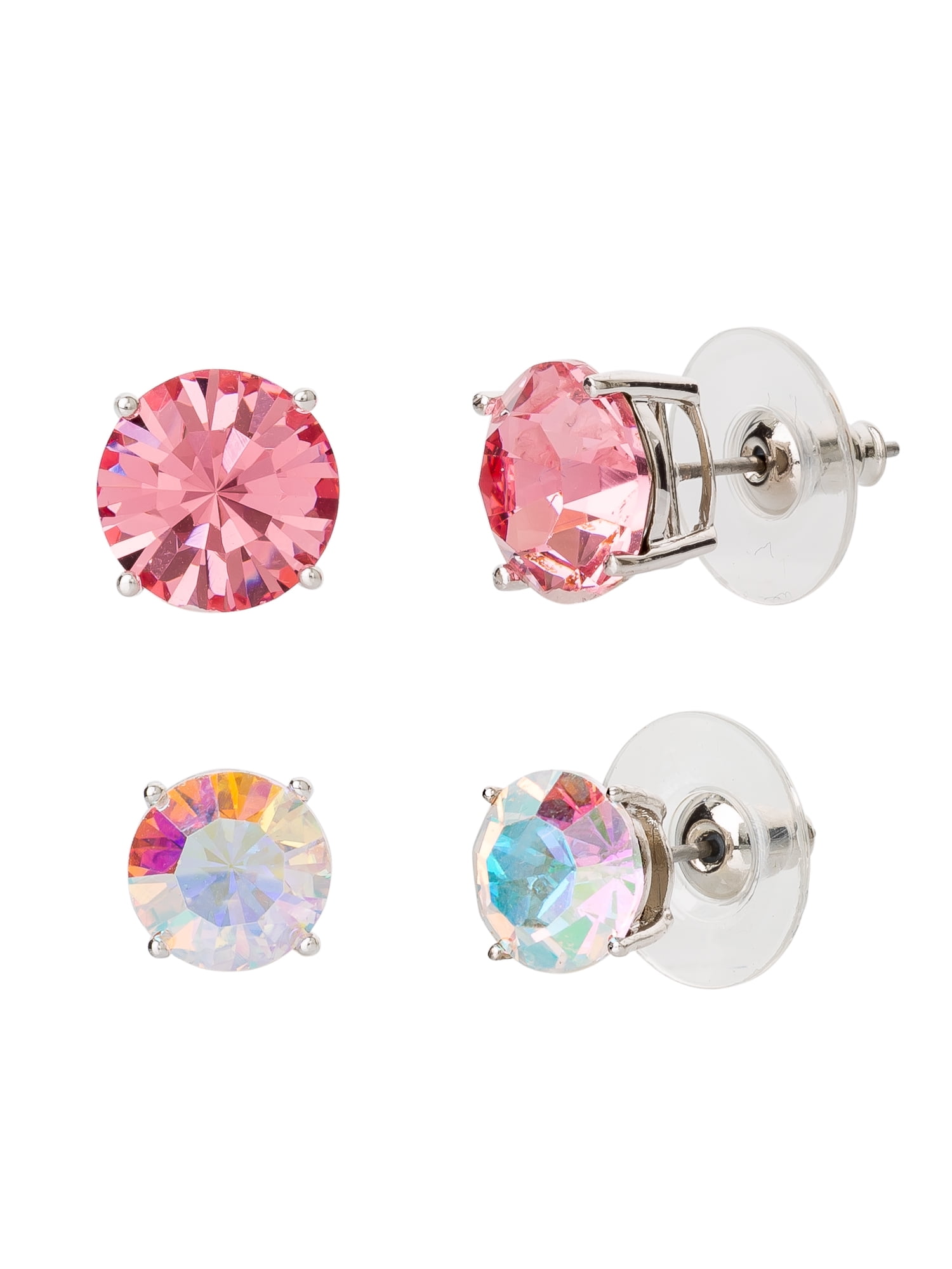 Pavilion Hot Pink Crystal Hoop Earrings Pavilion Hot Pink Crystal Hoop Earrings
