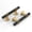 Black and Matte Gold, variant on 6 Pack 2 Inch Black and Gold Cabinet Knobs Matte Black T-bar Knobs Single Hole Hardware for Dresser and Drawer Kitchen Cupboard