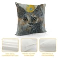 thumbnail image 4 of Orinice Cute Cat Graphic Decorative Cushion Throw Pillow Cover for Home Couch Living Room Bed Sofa Winter Pillowcase 1PC 22x22in, 4 of 5