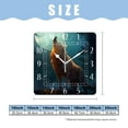 thumbnail image 2 of 16 Inch Wall Clock Battery Operated Square Clock Decorative for Office, Kitchen, Outdoor, Living Room，Werewolf Art, 2 of 4