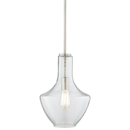 Kichler Everly 10 1/2u0022 Wide Brushed Nickel Pendant Light