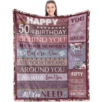 Best 50th Birthday Gifts for Women - Happy 50th Birthday Decorations Women - 50th Birthday Gift Ideas for 50 Year Old Woman - 50 Year Old Gifts - Gifts for 50th Birthday Blanket 50" x 60"