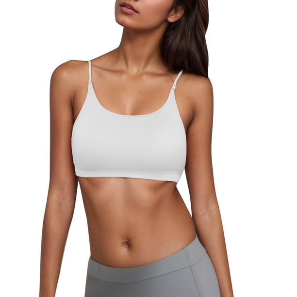 Brasier Tela de Mantequilla Sujetador sin Tirantes con Espalda En U para Mujer, sin Costuras, Fino y Transpirable para El Verano. Mediana