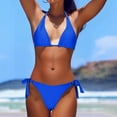 thumbnail image 2 of UTSJKR Swimwear for Teens Menstrual Leakproof Spaghetti Straps Period Bikini Period Bathing Suits for Teen Girls Blue XL, 2 of 6