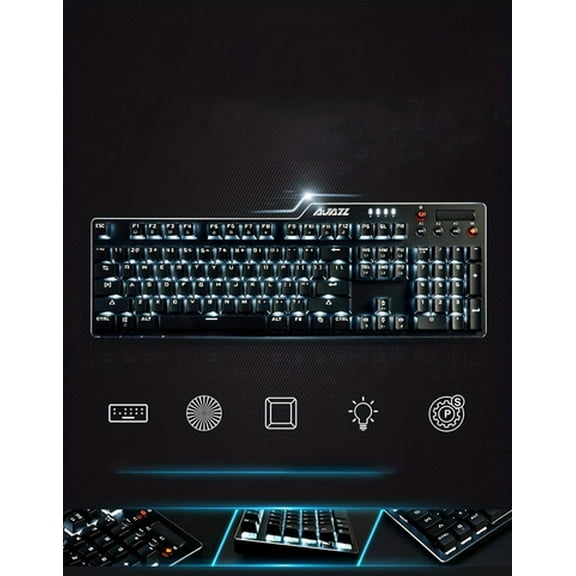 AJAZZ AK35I DIY Hot Plug Interchangeable Switch Male Female Universal Gaming Customized Mechanical Keyboard Black Switch Black RGB