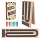 thumbnail image 1 of Juego de mesa Cribbage GOTHINK, plegable, de madera, con 9 pinzas, 1 of 7