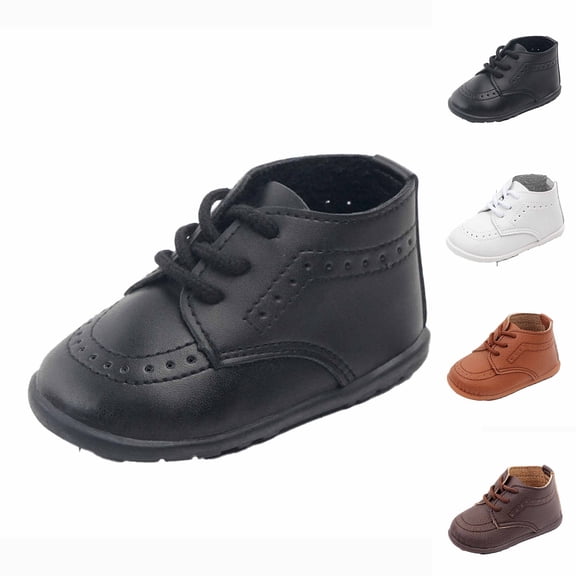 New Baby Spring Comfortable And Breathable Baby Walking Children's Flat Bottom Soft Sole Children's Walking Shoes White qILAKOG Size 18