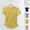 Yellow Women Clothing, variant on Limited Time Deal kttectoa Stretch Slim Fit Pleated Curved Hem T Shirt Going Out Tops for Women Solid Tunic Tops Short Sleeve Crewneck Blouse for Women Up to 60% Off Street Wear