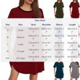 thumbnail image 4 of BiZtdJrK Women's Cotton Soft Comfy Pajamas Dresses Casual Loose V Neck Side Split Long Dress Long Sleeve Nightshirts Dressing Gown with Pockets Purple XL Today's Sales, 4 of 8