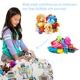 thumbnail image 3 of Posh Creations Bean Bag Stuffable Cover Only-Toy Organizer,Canvas,Kids,3 ft, Robots, White, 3 of 3