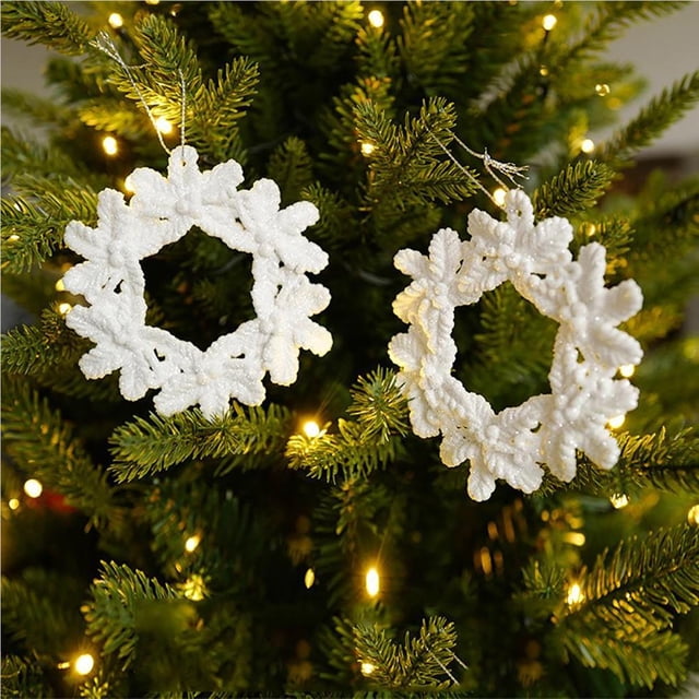 Billuyoard Colgante de árbol de Navidad, vacaciones de Navidad, hogar, oficina, casa de campo, ventana de pared, dormitorio, sala de estar, Kits de decoración para fiestas 2 uds tipo 1