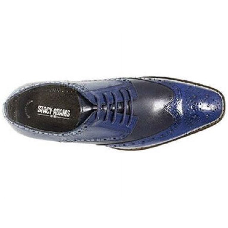 Stacy Adams Tinsley Wingtip Oxford Mens Shoes Cobalt Multi Lace Up