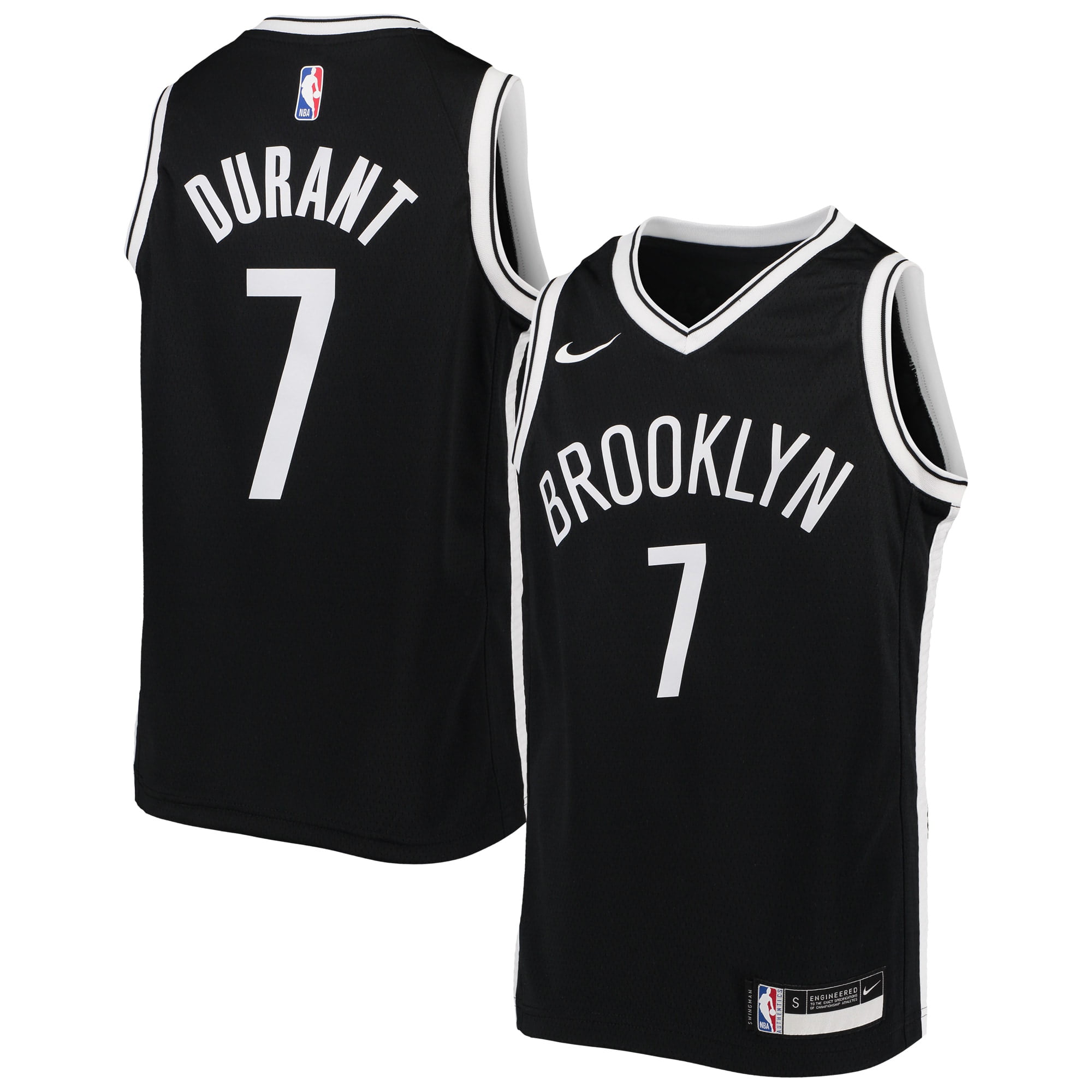 î€€Kevinî€ î€€Durantî€ Brooklyn Nets Nike Youth Swingman î€€Jerseyî€ - Icon Edition - Black - Walmart.com ...