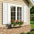 thumbnail image 2 of YYAo Plantation Shutters with Premium Board and Batten, Shutter with Squared Design and Easy Mount for Farmhouse, Home Office, Living Room, Bedroom, White(14"*51"), 2 of 7