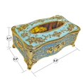 thumbnail image 2 of Rhinestone Tissue Box Holder,Luxurious European Style Rose Tissue Box Cover for edroom,Office,Bathro, 2 of 3