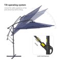 thumbnail image 7 of Sonerlic 10ft Outdoor Patio Hanging Offset Umbrella with Steel Frame for Yard,Poolside and Deck,Navy Blue, 7 of 7
