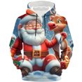 thumbnail image 6 of UVEASISHA Christmas Gifts for Men Big and Tall Fashion Hoodies Novelty Santa Claus Print Hooded Sweatshirt Oversized Casual Drop Shoulder Pullover Tops Light Blue 4XL, 6 of 8