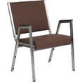 thumbnail image 3 of 1500 lb. Rated Brown Antimicrobial Fabric Bariatric Medical Reception Arm Chair, 3 of 7