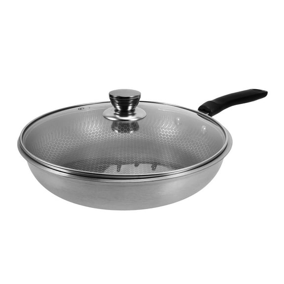 Raindrops Stainless Steel Frying Pan Set Non-Stick Cookware Kitchen Essential