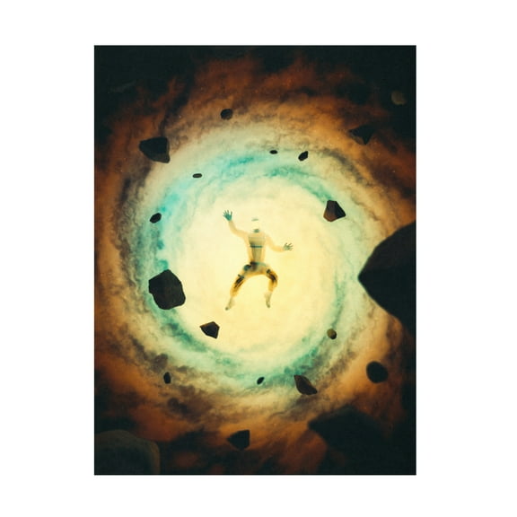 Trademark Fine Art Taudalpoi Falling Behind Canvas Wall Art