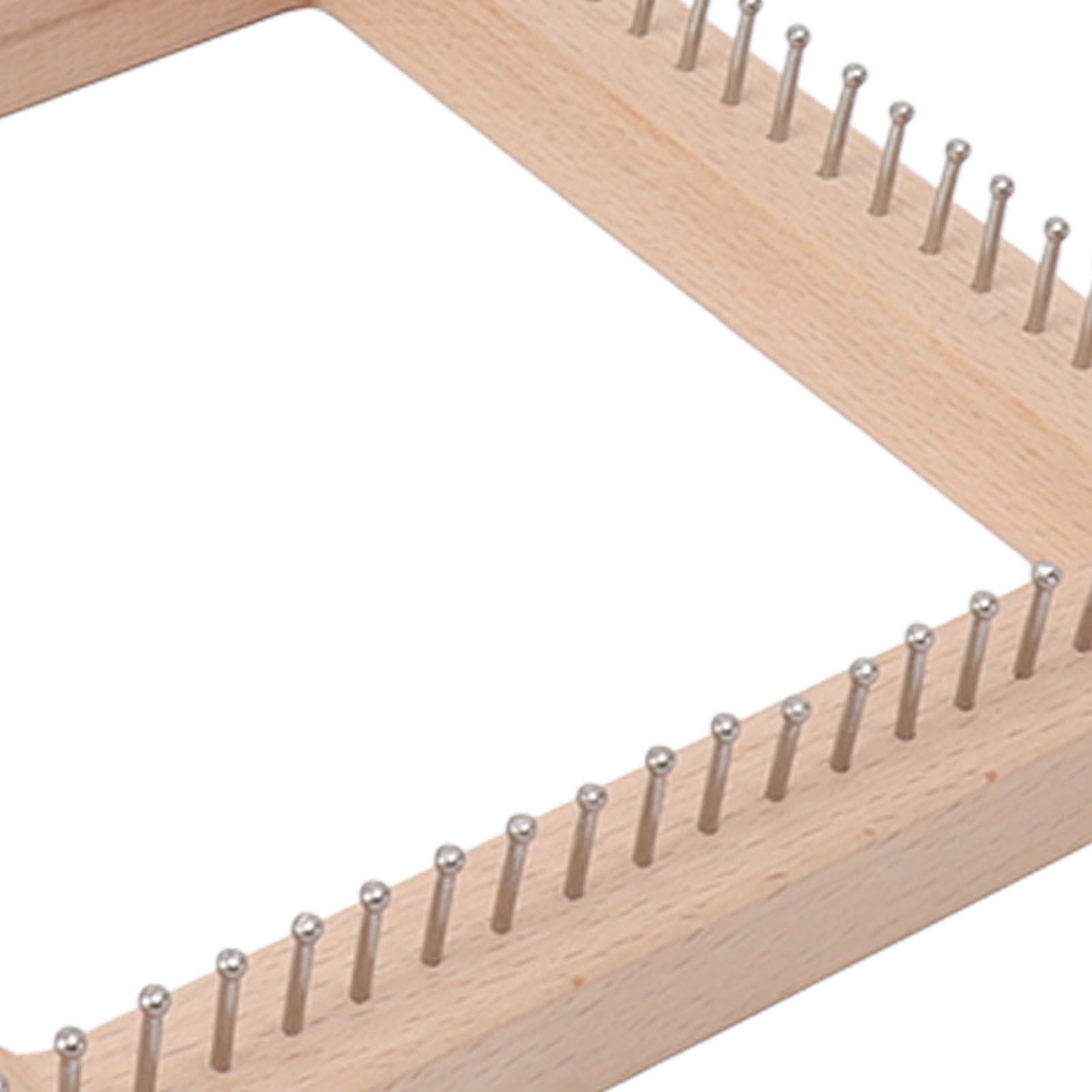 YAHHU Mini Square Knitting Tool with Hooks Wooden Crochet Board for Weaving Mat Hairband Blanket Sock 7.7 x 7.7 inches / 19.5 x 19.5 cm Large Portable Loom Craft Set