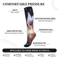 thumbnail image 3 of Bixox Fox Couple Print Compression Socks,Compression Socks Women & Men Circulation for Medical,Running,Athletic, 3 of 7