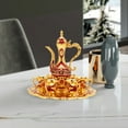 thumbnail image 3 of Turkish Tea Set Vintage Turkish Coffee Set with Pot and 6 Cups for Home Decor Birthday Red, 3 of 12