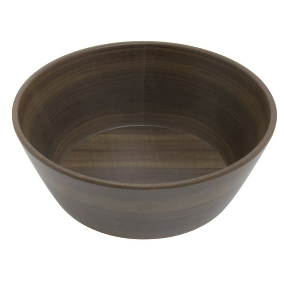 HUBERT® Serving Bowl With Acacia Finish - 8" Dia x 3" H