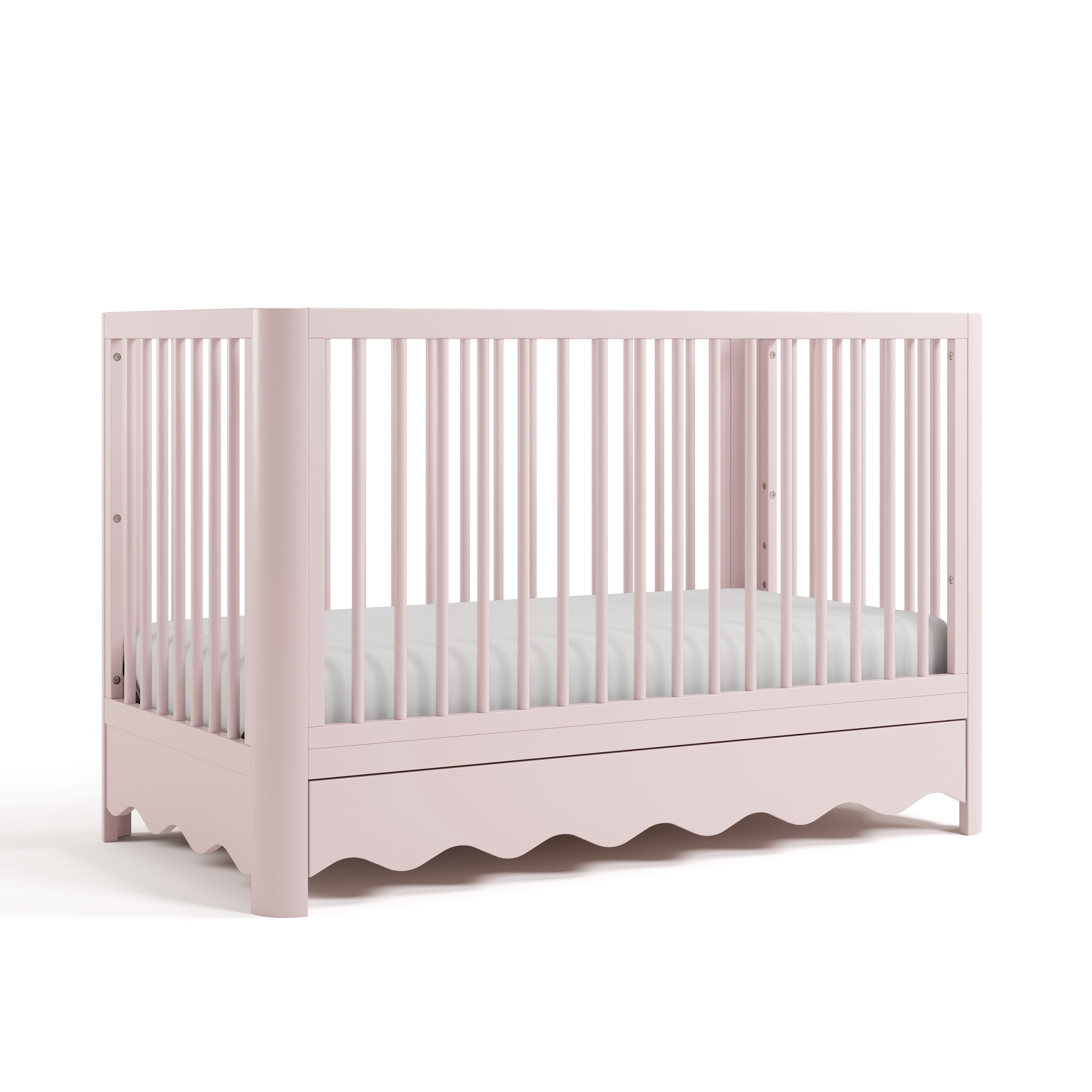 Art of Nursery by Storkcraft Casablanca 5-in-1 Convertible Baby Crib with Drawer, Blush