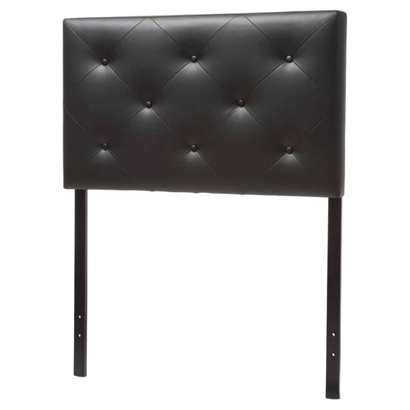 Baxton Studio Baltimore Modern and Contemporary Faux Leather Upholstered Twin Size Headboard, Multiple Colors