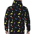 thumbnail image 6 of Lsque Pikmin Pattern Casual Men's Hoodie,Hooded Sweatshirt with Kangaroo Pocket,Pullover Hoodie-Medium, 6 of 8