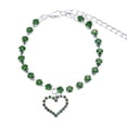 thumbnail image 2 of Reheyre Attractive and Exquisite Rhine-stone Heart Pendant Pet Necklace - Collar for Dogs and Cats - Pet Supplies, 2 of 7