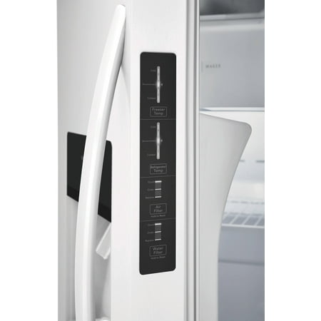 Frigidaire - 25.6 Cu. Ft. Side-by-Side Refrigerator - White