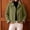 Army Green, variant on Women's Short Trench Jacket Button Front Plaid Lining Top Lightweight Casual Outerwear with Pockets Spring Fall Work Daily Travel Coat for Women Black S