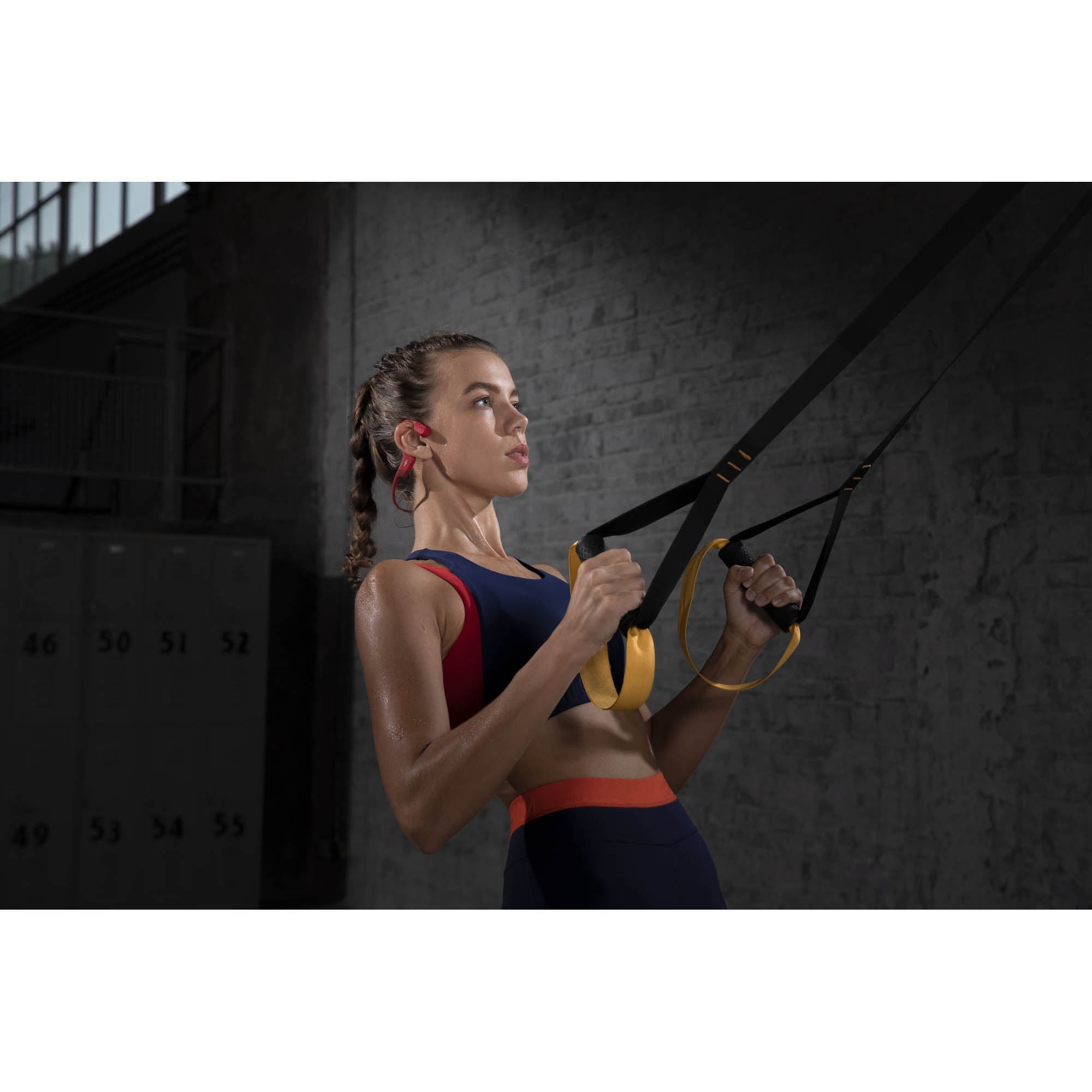 Shokz - OpenRun, Bone Conduction Sports Headphones, Red