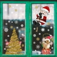 thumbnail image 3 of tredstone 2 Pieces Christmas Window Stickers Santa Claus Visible Double-sided Xmas Tree Cute Style Sticker Wall Glass Decals Bedroom, 3 of 5