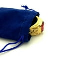 thumbnail image 2 of 50 Pieces Blue Velvet Drawstring Jewelry Storage Bags Gift Bags 5x7cm, 2 of 6