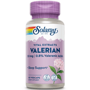 Solaray Valerian Root Extract 50 mg | Relaxation Support for a Healthy Sleep Cycle | 0.8% Valerenic Acids | 60 CT